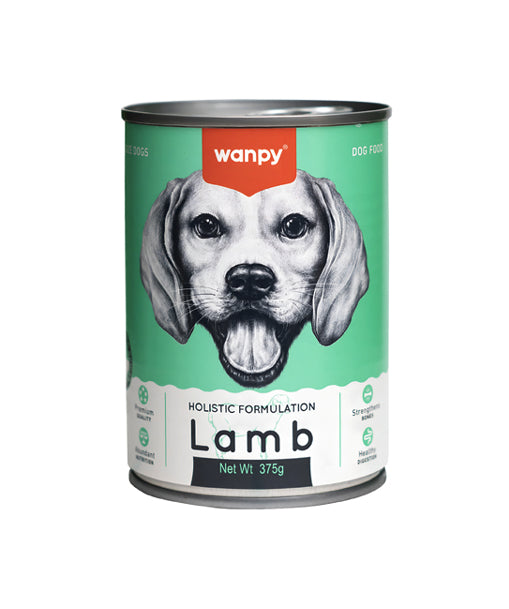 Wanpy Holistic formulation Dog Can Lamb 375g