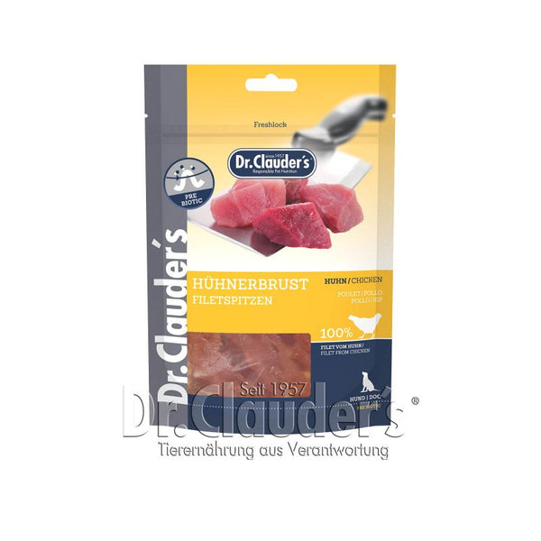 Dr. Clauder's Adult Dog Chicken Breast Filet Tips 80 g Pouch