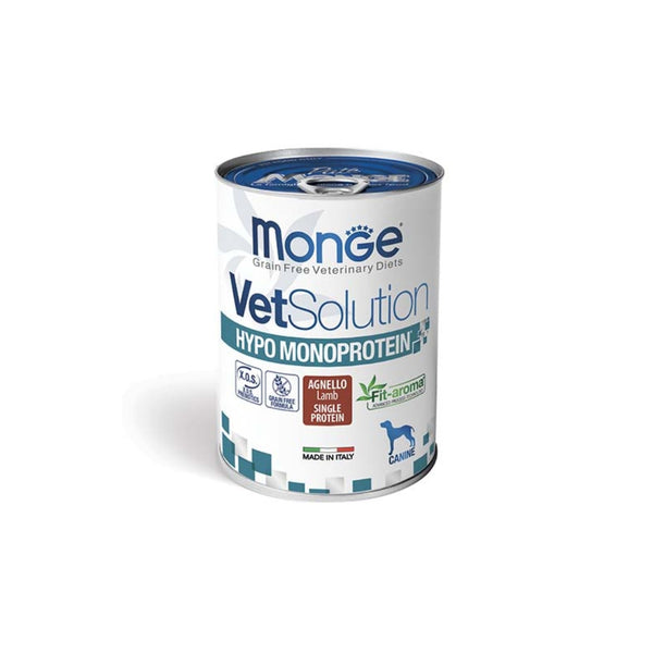 MONGE VET DOG HYPO MONO LAMB 400 GRAM CAN