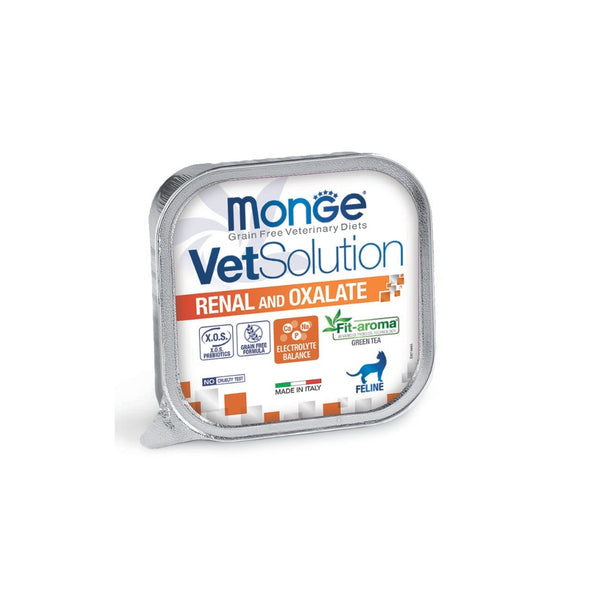 MONGE VET CAT RENAL/OXALATE 100 GRAM PATE TRAY
