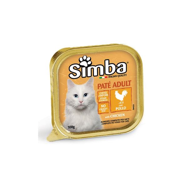 SIMBA CAT WITH CHICKEN 100 GRAM PATE TRAY