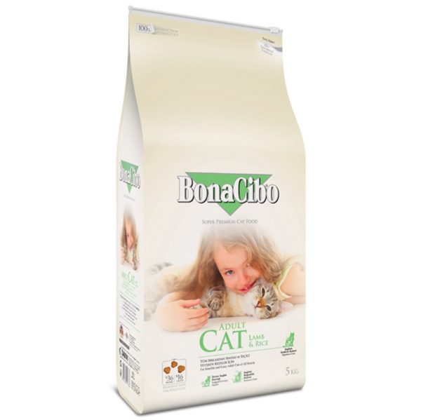 Bonacibo Adult Cat Lamb & Rice 5 Kg Bag