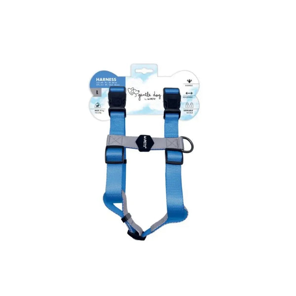 M-PET GENTLE DOG LEASH & COLLAR
 SET M AZURE BLUE