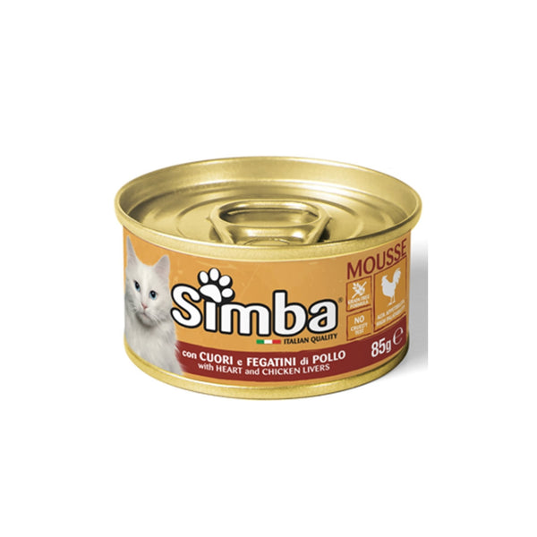SIMBA CAT HEART/CHICKEN/LIVER 85 GRAM CAN