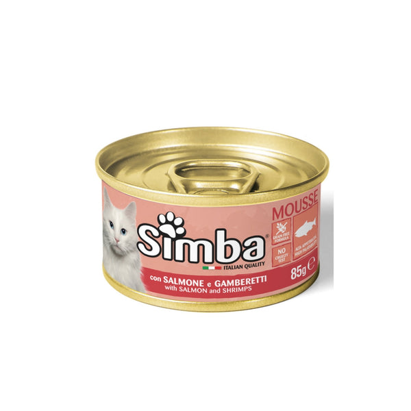 SIMBA CAT WITH SALMON/SHRIMP 85 GRAM CAN