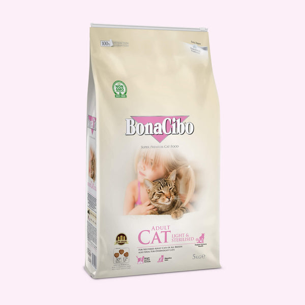 Bonacibo Adult Cat Light & Sterilised 5 Kg Bag