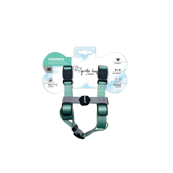 M-PET GENTLE DOG LEASH & COLLAR
 SET S JADE GREEN