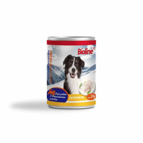Bioline Adult Dog Wet Food Chicken Meat 375 g Canned