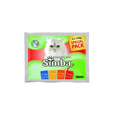 SIMBA POUCHES FLOW.4 FLAVOR CAT 4X100 GRAM – Petmania