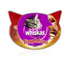 Whiskas Adult Cat Temptations Treats Mix Selection 60 g Box