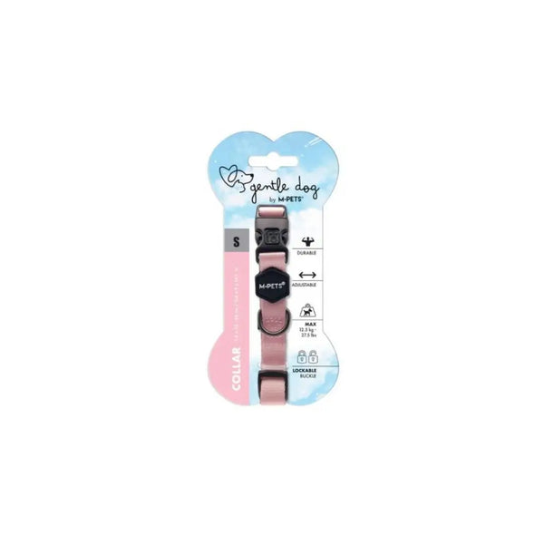 M-PET GENTLE DOG COLLAR S PINK