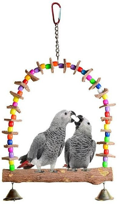 LEATHER SWING medium Bird Toy