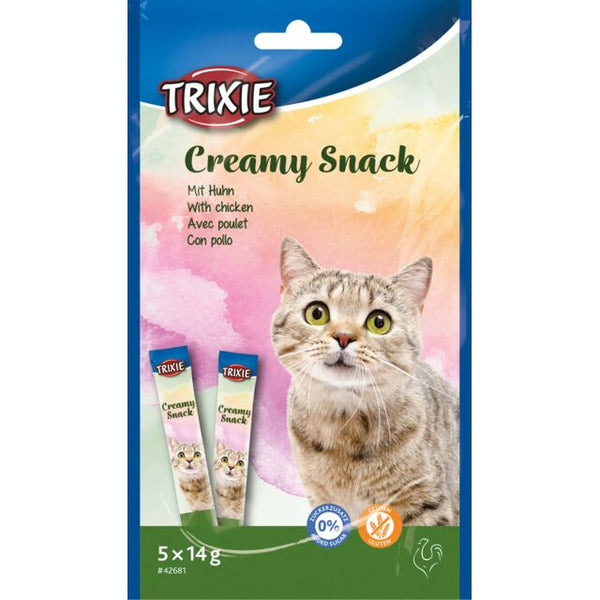 Trixie Cat Creamy Snacks with Chicken 5 × 14 g
