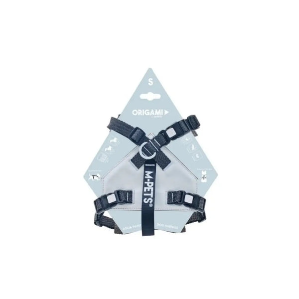 M-PET ORIGAMI DOG HARNESS AQUA
 TWIST L