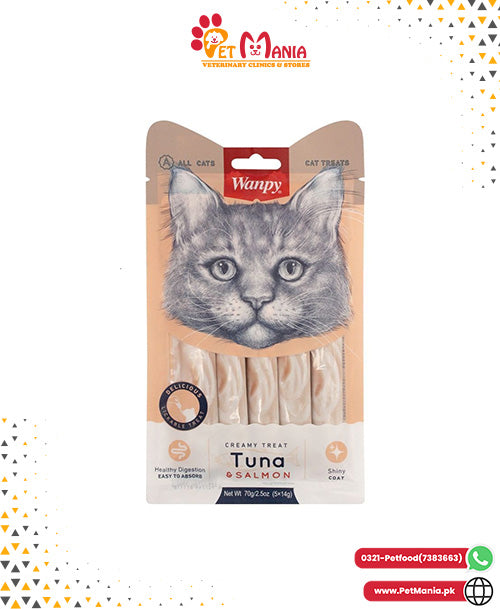 Wanpy Adult Cat Creamy Lickable Treats Tuna 70 g Pouch