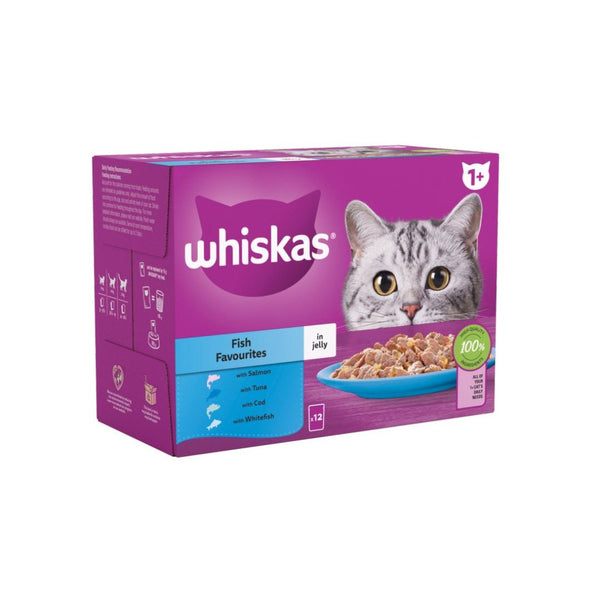 Whiskas Adult Cat Fish Jelly 1+ 85 g Pouch