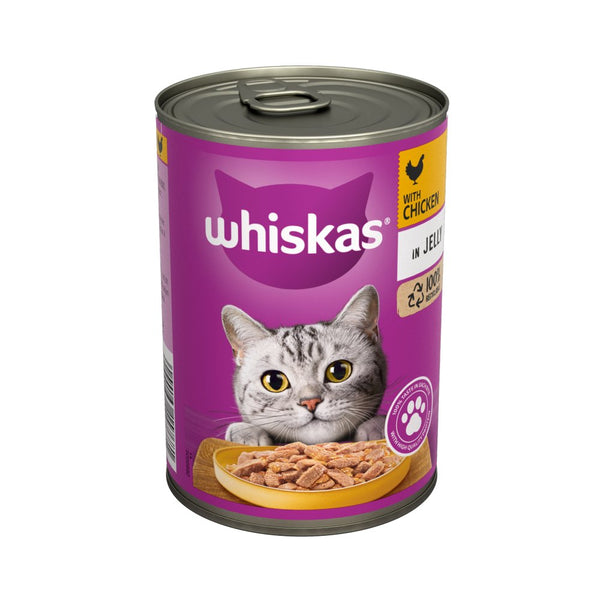 Whiskas Adult Cat Chicken Jelly 400 g Canned