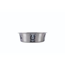 M-PET PETJOY DOGFAMILY STAINLESS 
BOWL L - BLACK & WHITE 1650
