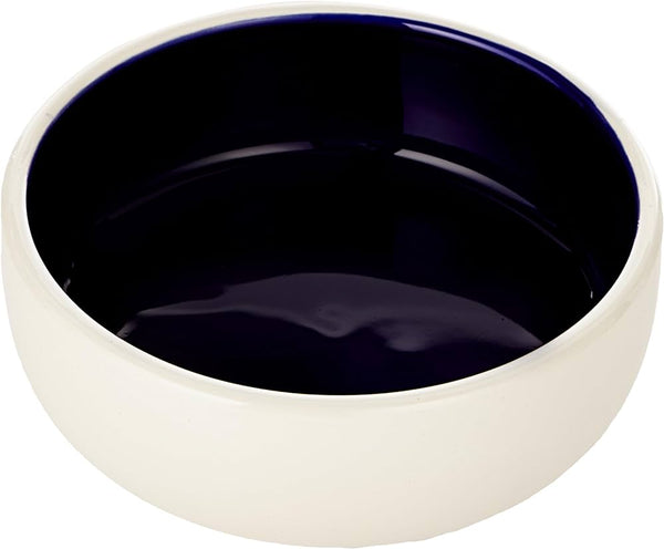 Trixie Pet White/Black Ceramic Bowl 0.30 Litre - 12 cm