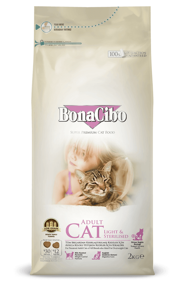 Bonacibo Adult Cat Light & Sterilised 2 Kg Bag