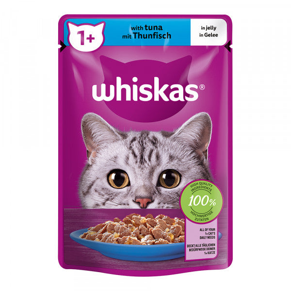 Whiskas Adult Cat 1+ Tuna In Jelly 85 g Pouch