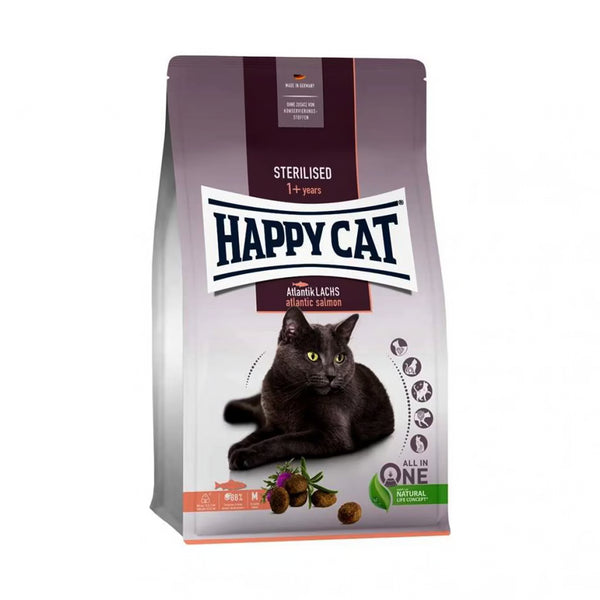 Happy Cat Adult Sterilised Adult Atlantic Salmon 1.3 Kg Bag