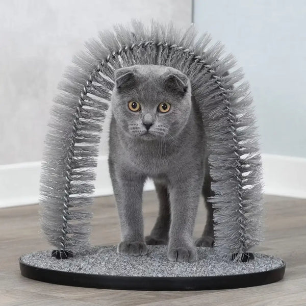 Trixie Cat Grey Fur Care Arch Massager - 36 x 33 cm