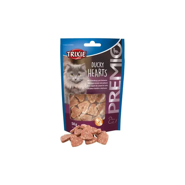 Trixie Cat Premio Ducky Hearts 50 g