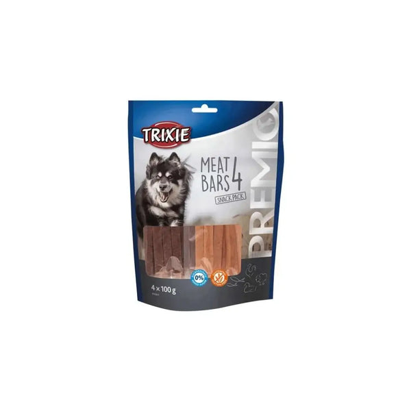 Trixie Dog Premio 4 Meat Bars, Chicken/Duck/Lamb/Salmon 4 × 100 g