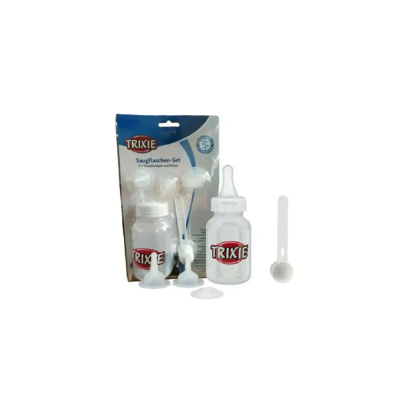Trixie Pet Suckling Bottle Set 120 ml Transparent & White