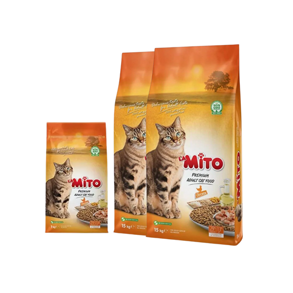 BUY 2 Mito Adult Cat Chicken 15 Kg Bag GET MITO 1 KG FREE