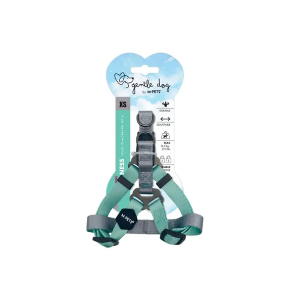 M-PET ORIGAMI DOG HARNESS AQUA
 TWIST M
