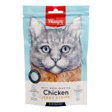 Wanpy Adult Cat Soft Chicken Jerky Strips 80 g Pouch