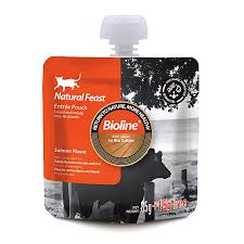 BIOLINE NATRUAL FEAST ENTREE POUCH - SALMON  85G+15G