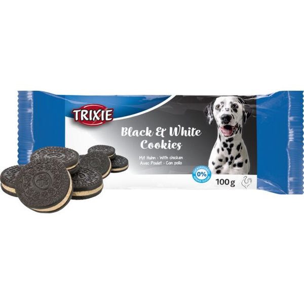 Trixie Dog Black & White Cookies 4 cm - 100 g - 4 pcs