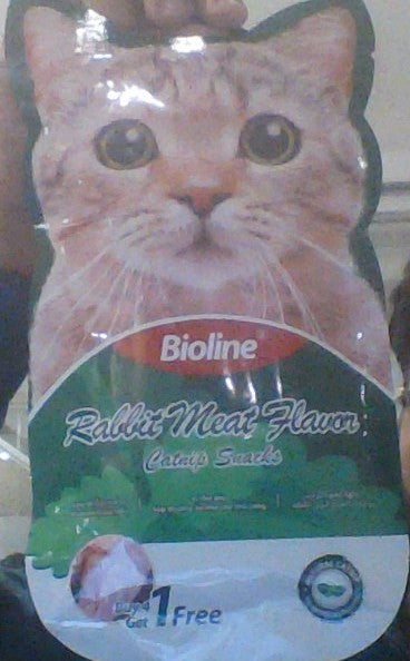 BIOLINE CATNIP SNACKS -RABBIT MEAT FLAVOR 75G