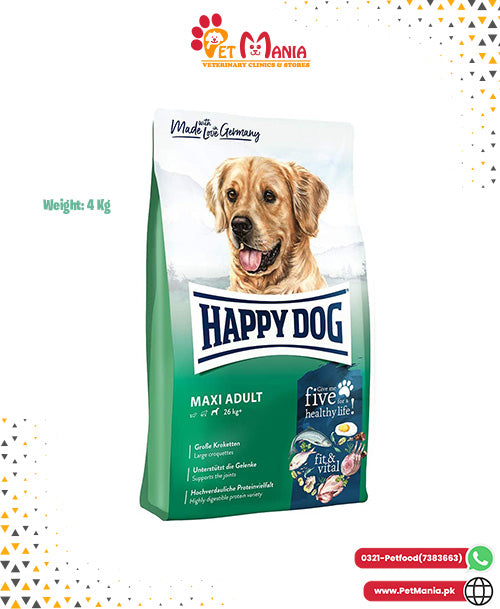 Happy Dog Adult Fit & Vital Maxi Adult 4 Kg Bag
