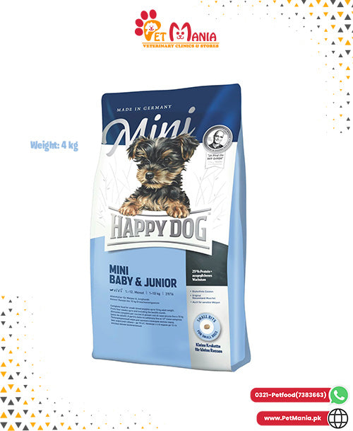 Happy Dog Puppy Mini Baby & Junior 4 Kg Bag