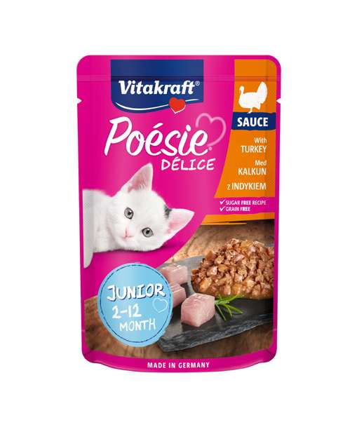 Vitakraft Adult Cat Poesie Delice Turkey 85 g Pouch